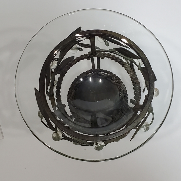 PartyLite Antique Brass Aroma Melts Warm & 2 Strawberry Rhubarb Wax Melts EUC - Picture 6 of 13